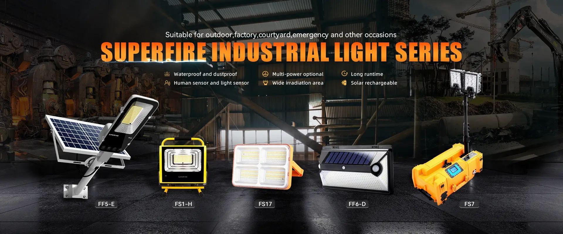 Super fire Industrielles Licht Serie