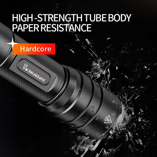 SUPER FIRE F3 530 Lumen Wiederauf ladbare Zoomable Taktische Taschenlampe