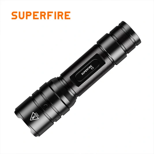 SUPER FIRE F3 530 Lumen Wiederauf ladbare Zoomable Taktische Taschenlampe