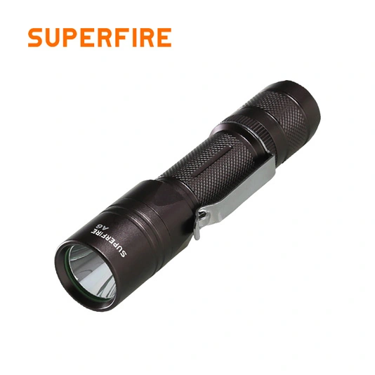 SUPER FIRE A6 555 Lumen Wiederauf ladbare Taktische Taschenlampe, die Polizisten verwenden