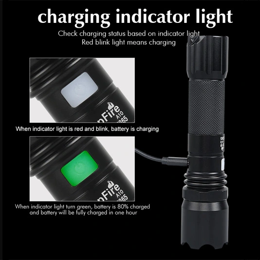 SUPER FIRE A10 324 Lumen taktische LED-Taschenlampe mit Strobe