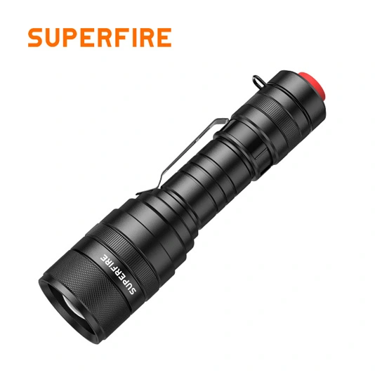 Zoombare taktische Taschenlampe SUPER FIRE F5 1100 Lumen