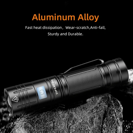 SUPER FIRE GT75 920 Lumen Zoom taktische LED-Taschenlampe wiederauf ladbar