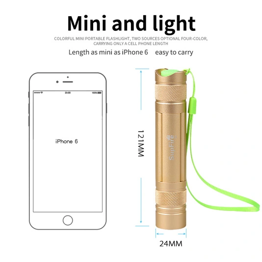 SUPER FIRE S5-R5 450 Lumen Mini-LED-Taschenlampe