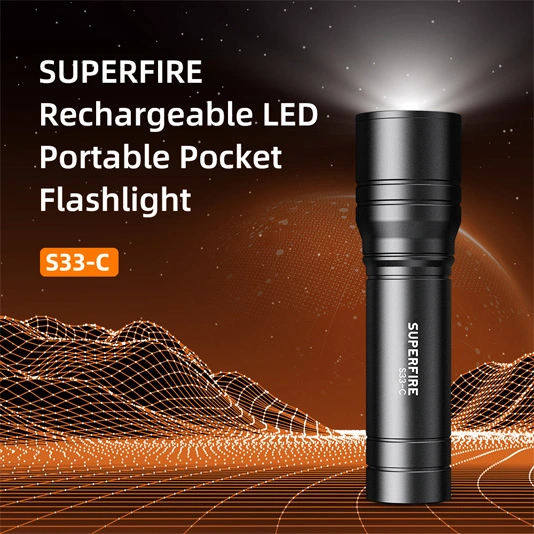 SUPER FIRE S33-C 209 Lumen Helle taktische Taschen-Taschenlampe