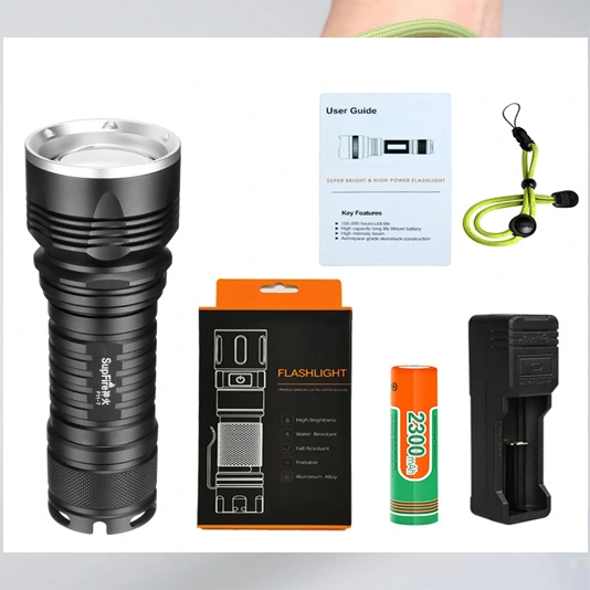 SUPER FIRE F11-T 10W Cree LED wiederauf ladbare Zoom Taschenlampe