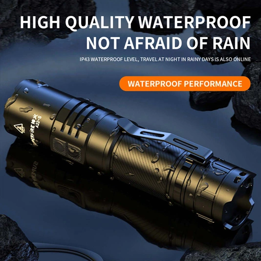 SUPER FIRE A22-S IP43 Wasserdichte Zoomable Adler Augen Taschenlampe
