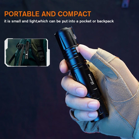 SUPER FIRE V8-T Pocket Zoom Taschenlampe SOS Taschenlampe