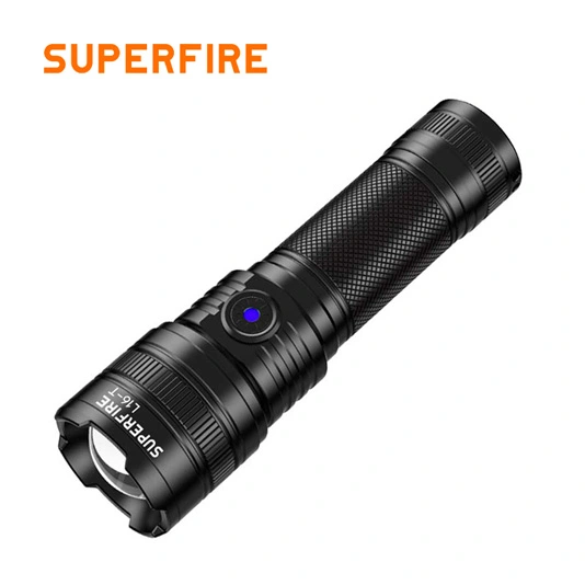 SUPER FIRE L16-T/L16-X wiederauf ladbare Teleskop Zoom Taschenlampe