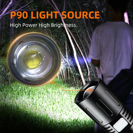 SUPER FIRE X60-T 2000 Lumen Zoombare LED-Taschenlampe