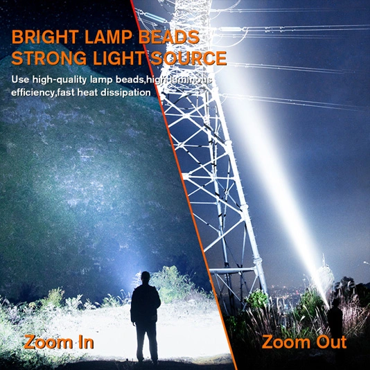 SUPER FIRE V8-T Pocket Zoom Taschenlampe SOS Taschenlampe