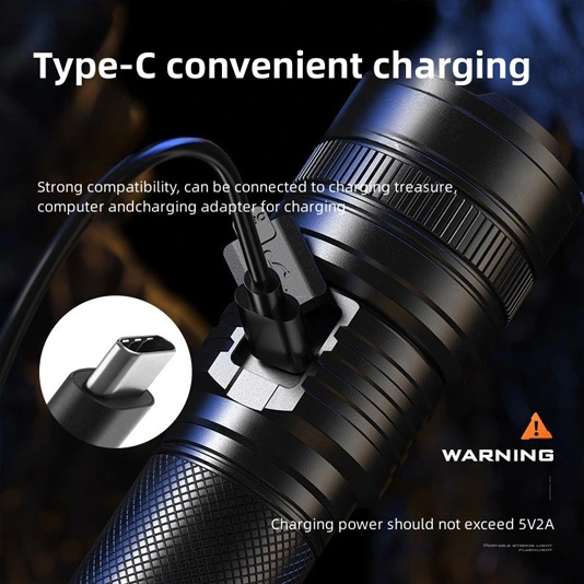 SUPER FIRE Y26 2000 Lumen Teleskop fokus Zoombare Taschenlampe