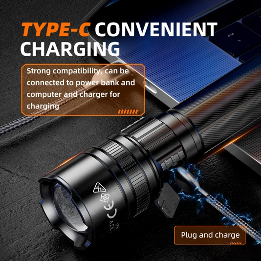 Zoombare Taschenlampe SUPER FIRE Y25 600 Lumen