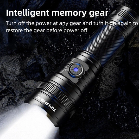 SUPER FIRE Y26 2000 Lumen Teleskop fokus Zoombare Taschenlampe