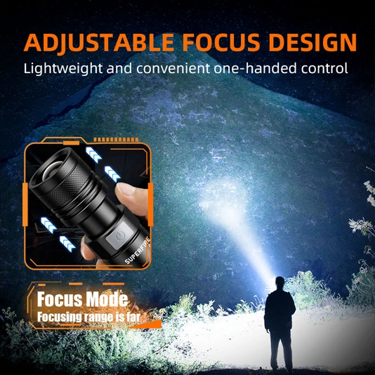 SUPER FIRE A2-P50 500 Lumen Mini Taschenlampe in Taschen-Größen