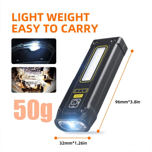 SUPER FIRE EF01 470 Lumen kleine magnetische COB-Taschenlampe