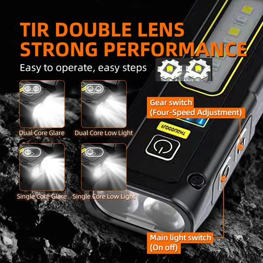 SUPER FIRE EF01 470 Lumen kleine magnetische COB-Taschenlampe