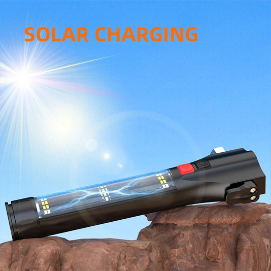 SUPER FIRE D30 Solar Wiederauf ladbare Multifunktions-Taschenlampen