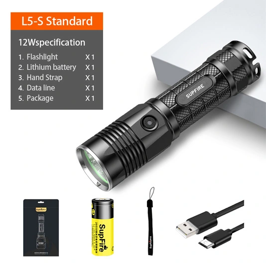 SUPER FIRE L5-S P50 900 Lumen Custom 26650 LED-Taschenlampe