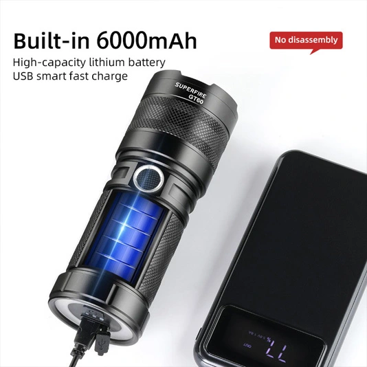 SUPER FIRE GT60 1680 Lumen Zoom Hochleistungs-Hand taschenlampe