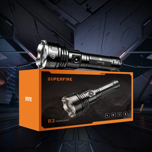 SUPER FIRE R3-P90 2000 Lumen 36W Power Bank Wiederauf ladbare Taschenlampe
