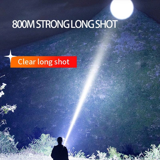 SUPER FIRE Y20 1200 Lumen Hochleistungs-Taschenlampe mit langer Reichweite wiederauf ladbar