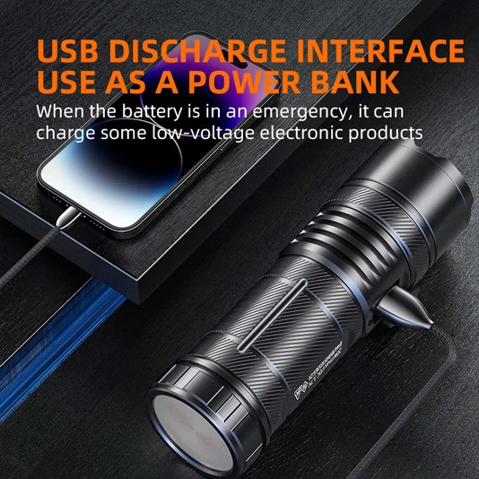 SUPER FIRE Y5 1200 Lumen 20W Wiederauf ladbare Taschenlampe mit Power bank