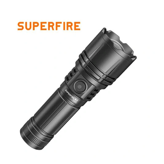SUPER FIRE Y20 1200 Lumen Hochleistungs-Taschenlampe mit langer Reichweite wiederauf ladbar