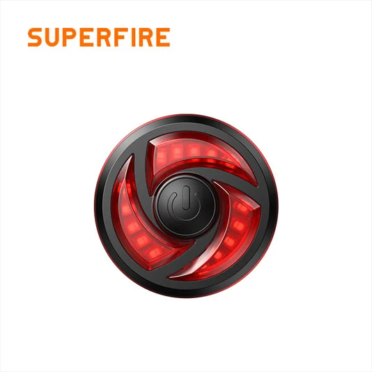 SUPER FIRE BTL02 Wasserdichtes intelligentes Fahrrad-Rücklicht