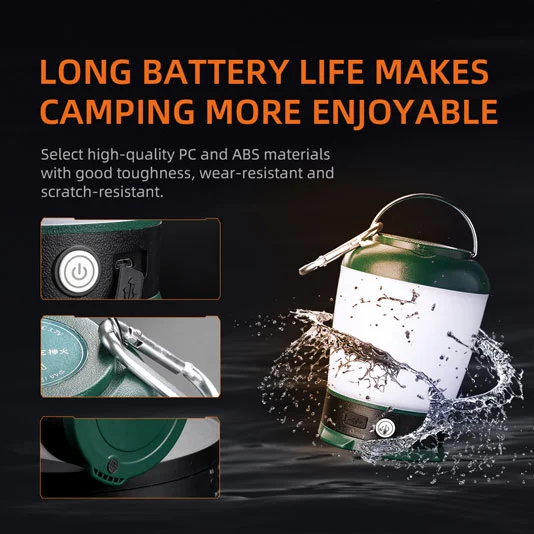 SUPER FIRE T31 18650 USB LED Camping Licht
