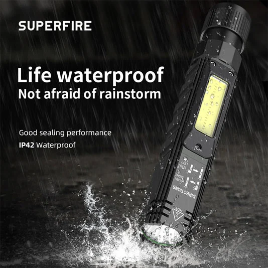 SUPER FIRE G19 Multifunktion ales wiederauf ladbares COB-Arbeits licht mit magnetischer Basis