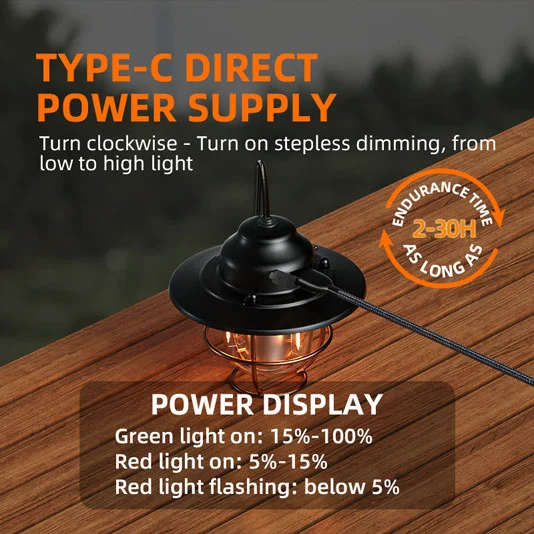 SUPER FIRE T57 USB-Lade camping Laterne