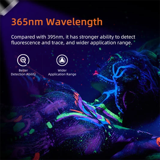 SUPER FIRE Z01 Wiederauf ladbare 365nm UV-Fackel
