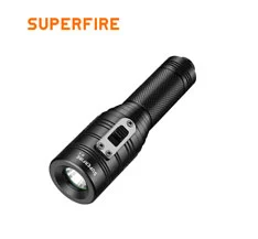 SUPER FIRE D3 Leistungs starke wiederauf ladbare wasserdichte Tauch taschenlampe