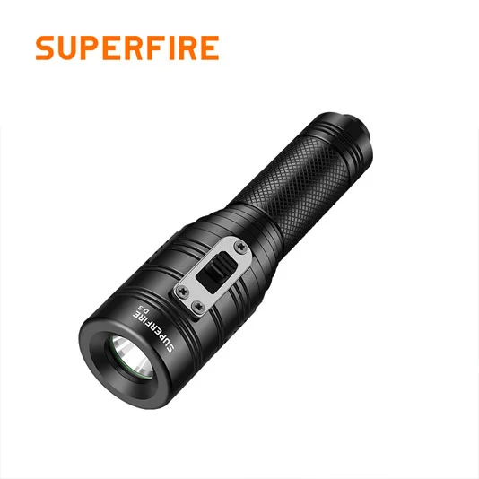 SUPER FIRE D3 Leistungs starke wiederauf ladbare wasserdichte Tauch taschenlampe