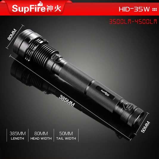 SUPER FIRE HID 35W 3500 Lumen kleine HID Xenon Taschenlampe