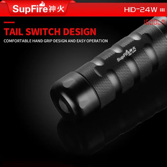 SUPER FIRE HID 24W 1600 Lumen Xenon Taschenlampe