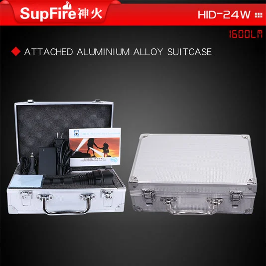 SUPER FIRE HID 24W 1600 Lumen Xenon Taschenlampe