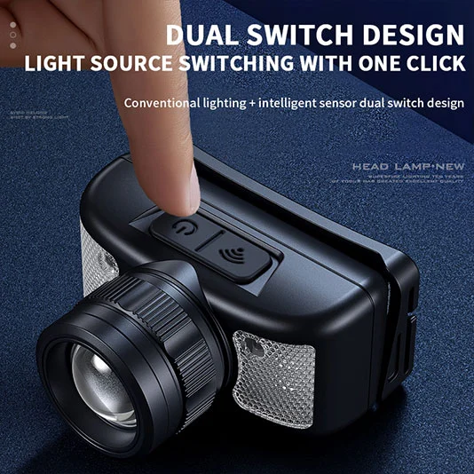 SUPER FIRE HL91 310 Lumen Scheinwerfer mit weißem und rotem Licht