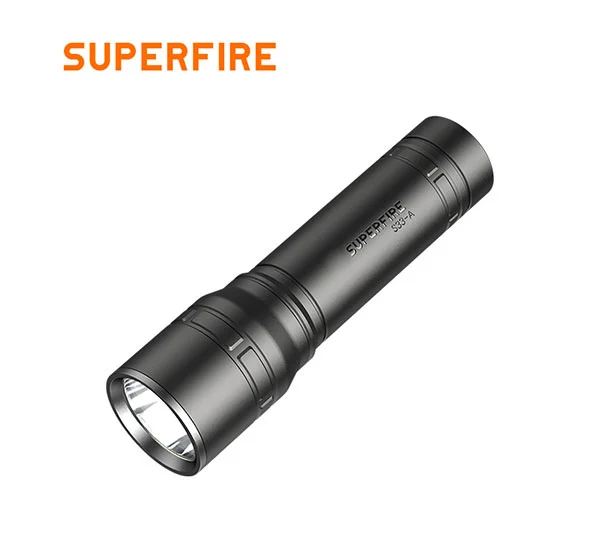SUPER FIRE S33-A 125 Lumen Mini Taktische Taschenlampe USB Wiederauf ladbar