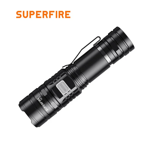 SUPER FIRE V8-S 2000 Lumen Taktische Taschenlampe Wiederauf ladbar