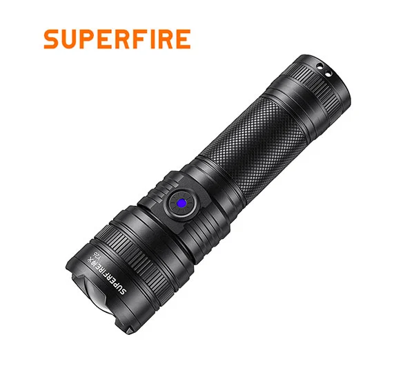 SUPER FIRE Y26 2000 Lumen Teleskop fokus Zoombare Taschenlampe