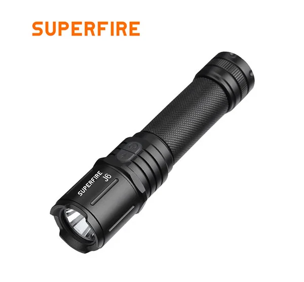 SUPER FIRE J6 270 Lumen Notfall wasserdichte taktische LED-Taschenlampe