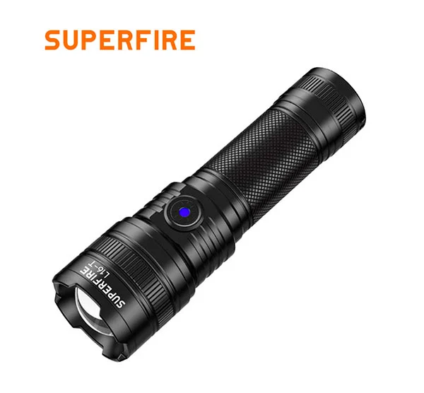 SUPER FIRE L16-T/L16-X wiederauf ladbare Teleskop Zoom Taschenlampe