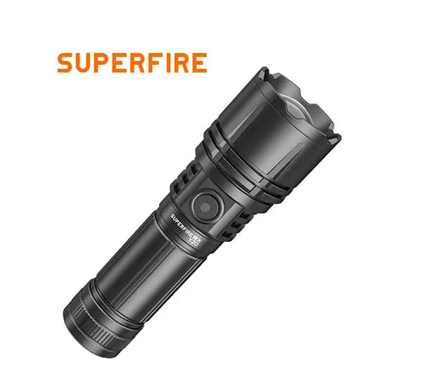 SUPER FIRE Y20 1200 Lumen Hochleistungs-Taschenlampe mit langer Reichweite wiederauf ladbar