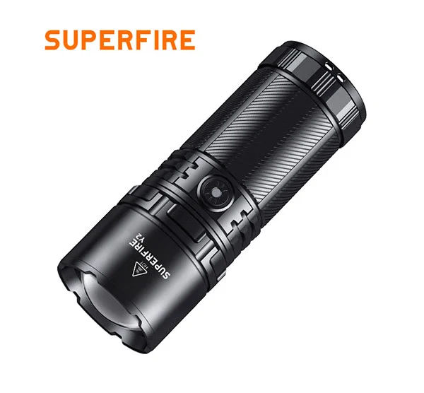 SUPER FIRE Y2 1355 Lumen Hochleistungs-Fern taschenlampe Wiederauf ladbar