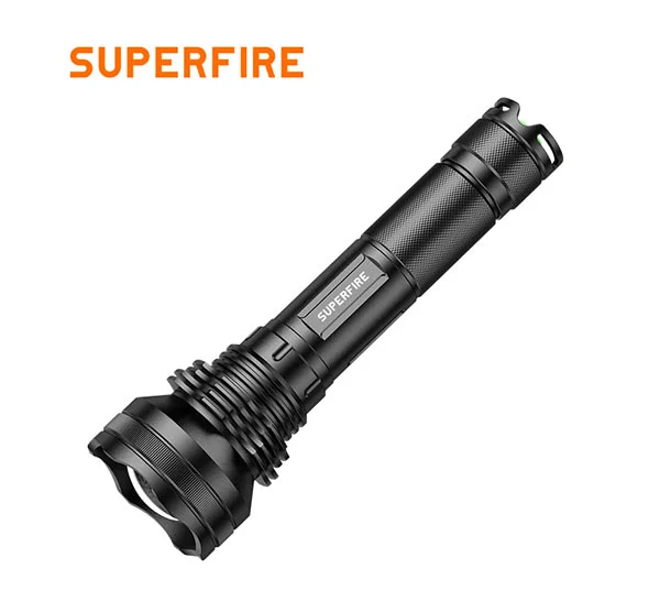 SUPER FIRE L3-P90 2700 Lumen 36W Zoomable LED Wiederauf ladbare Taschenlampe