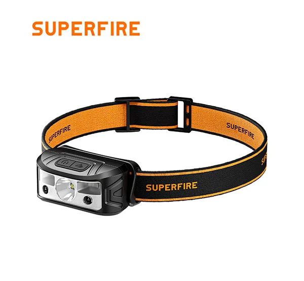 SUPERFIRE HL05-K Leichtgewichts-Sensor Wiederauf ladbare Scheinwerfer