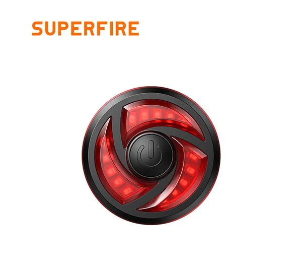 SUPER FIRE BTL02 Wasserdichtes intelligentes Fahrrad-Rücklicht