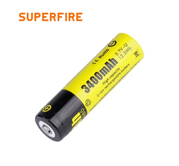 SUPER FIRE AB5 18650 Wiederauf ladbare Lithium-Batterie